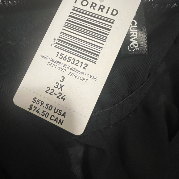 Torrid black & fuchsia chemise - Picture 3 of 3